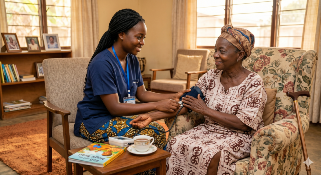 Dementia care and healthcare services for elderly people in Ghana by Limadia Entity Foundation.